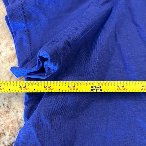 2 NEW Woman Within Womans Shirt 2X 26/28 Blue V Neck Short Sleeve Polo Ombre Lot - Picture 4 of 9